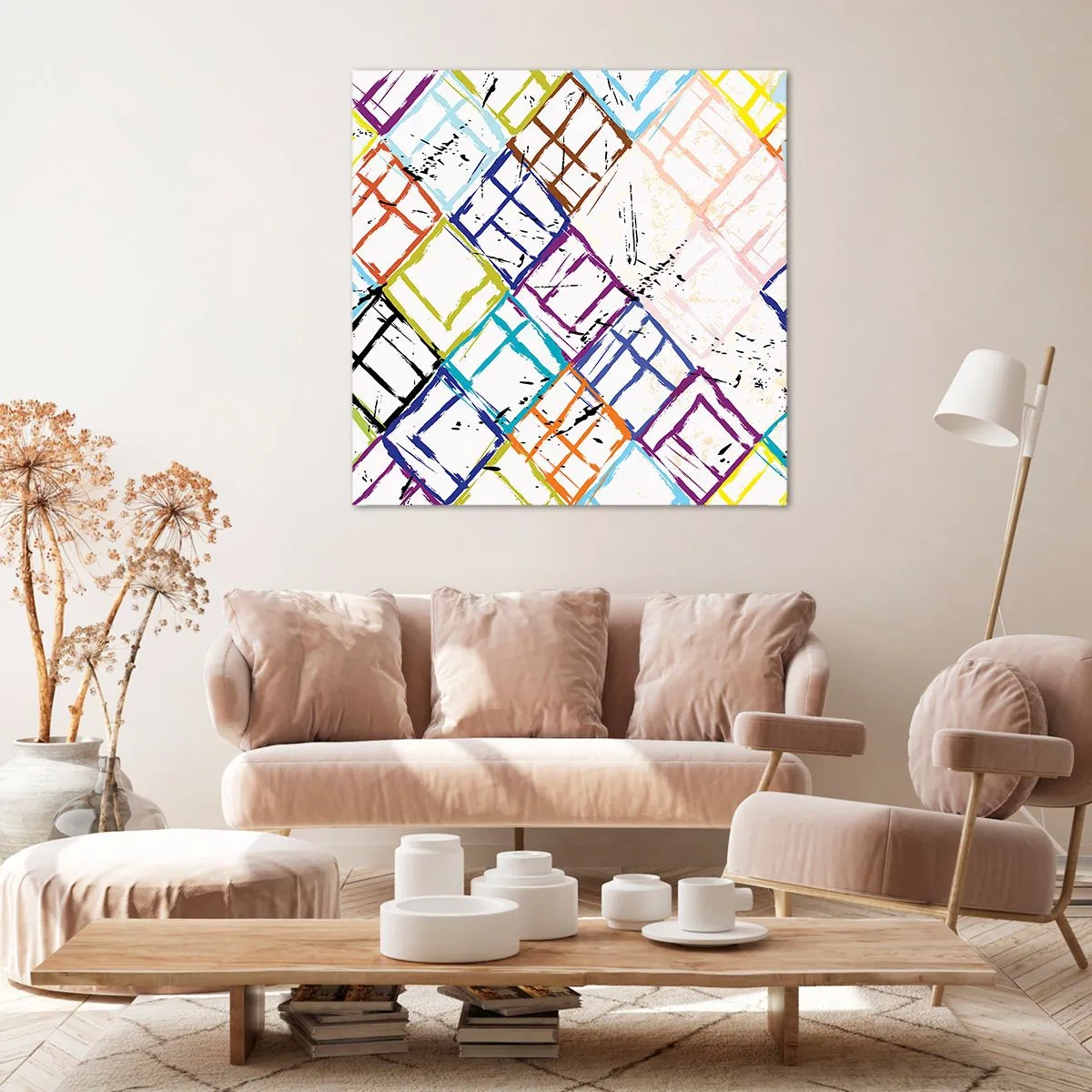 Obraz na plátně - Buňky k pronájmu - 50x50 cm