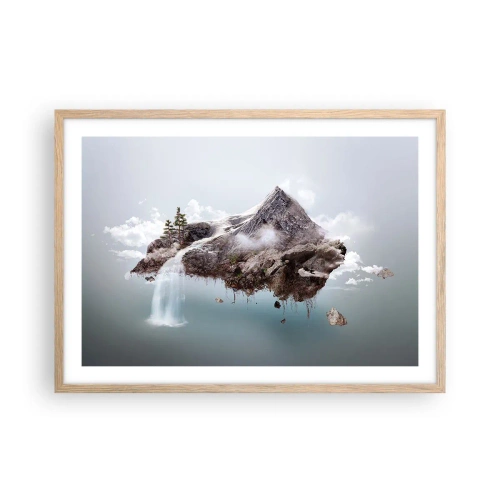 Plakát v rámu světlý dub - Pohled surrealisty - 70x50 cm