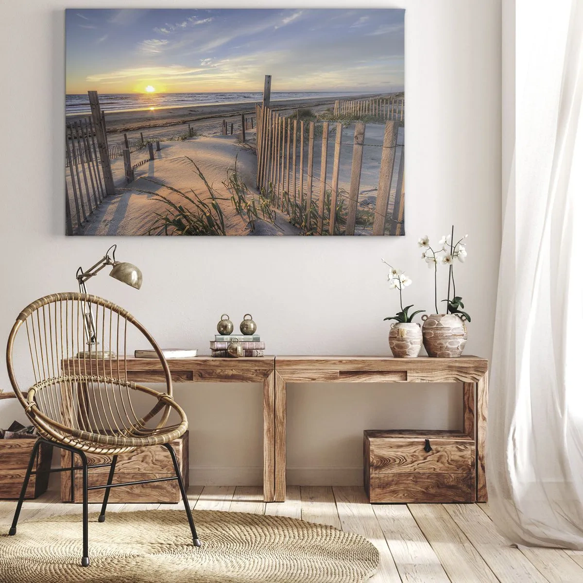 Obraz na plátně - Odlesk a stín větru - 70x50 cm