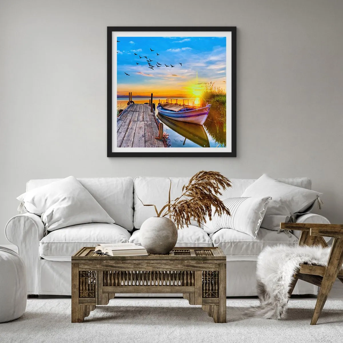 Plakát v černém rámu - Na shledanou zítra - 50x50 cm