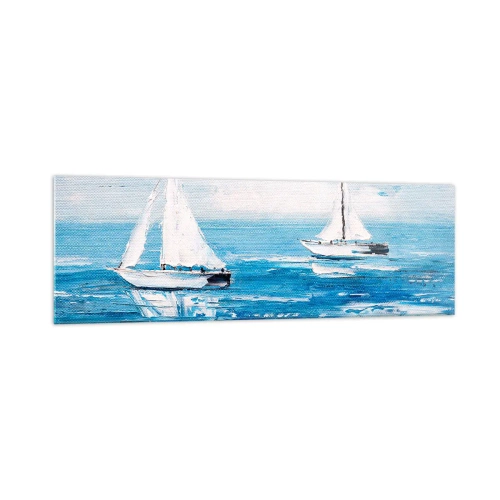 Obraz na skle - S přítelem po boku - 160x50 cm