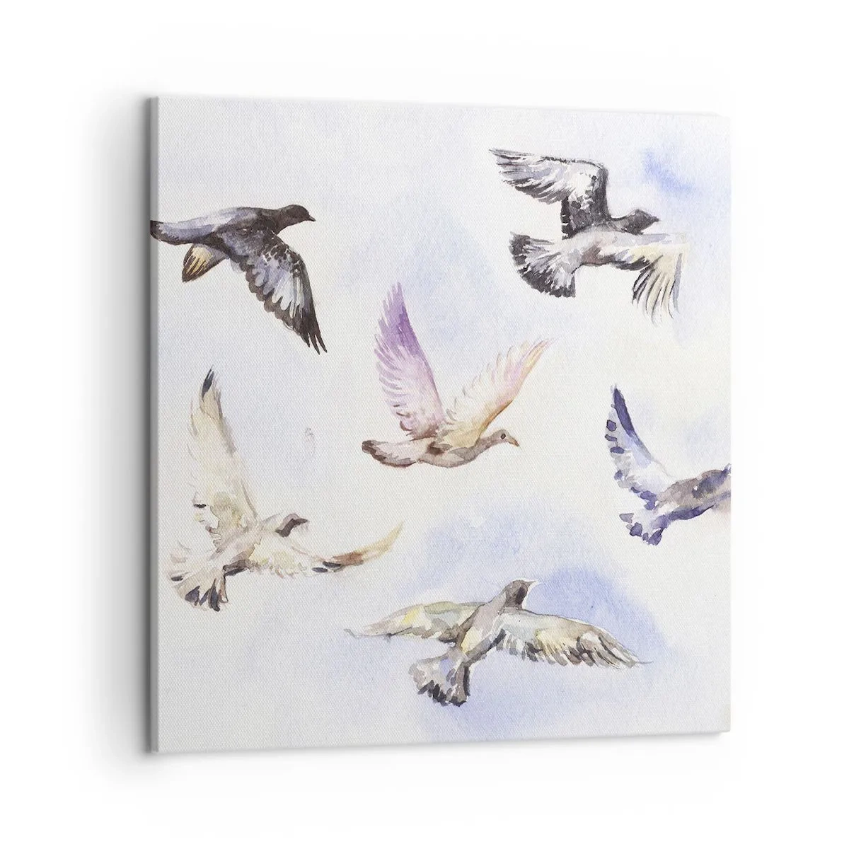 Obraz na plátně - Svoboda v šedé a modré - 50x50 cm