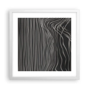 Plakát v bílém rámu - Rytmus a přízvuk - 40x40 cm