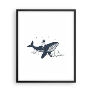 Plakát v černém rámu - Vesmírné dobrodružství - 40x50 cm