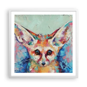 Plakát v bílém rámu - Jste na mě připraveni? - 60x60 cm