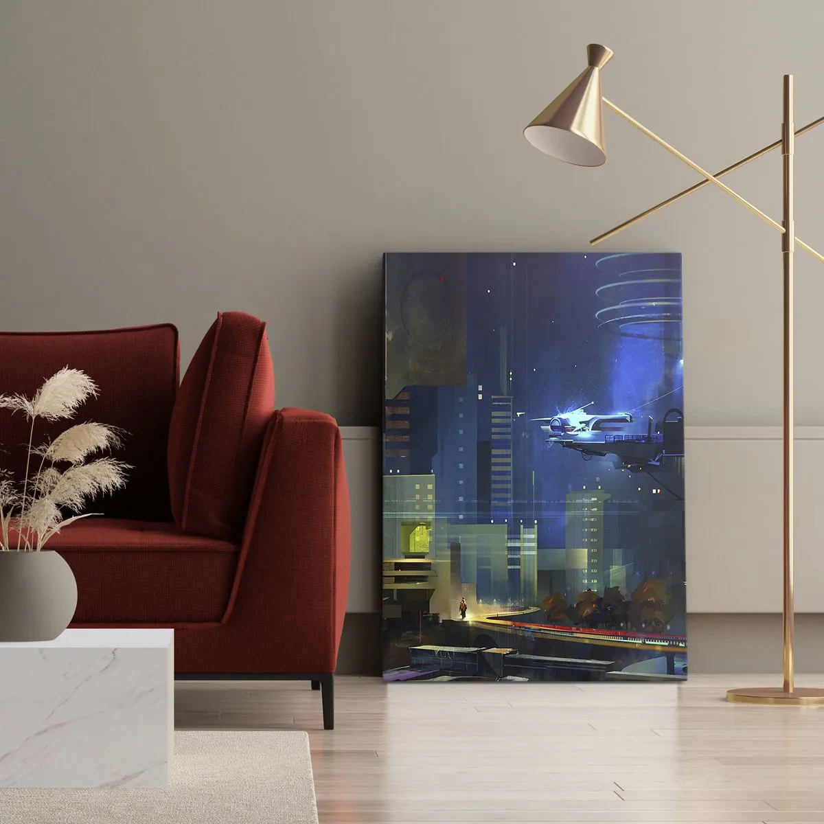 Obraz na plátně - V blízké budoucnosti - 65x120 cm