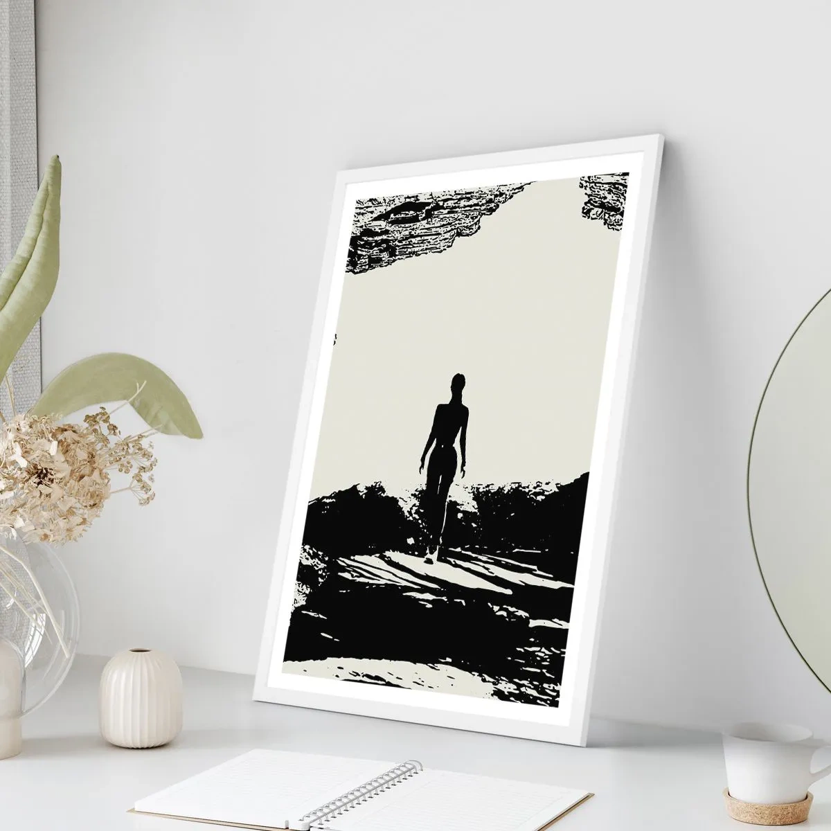 Plakát v bílém rámu - Nový pohled - 61x91 cm