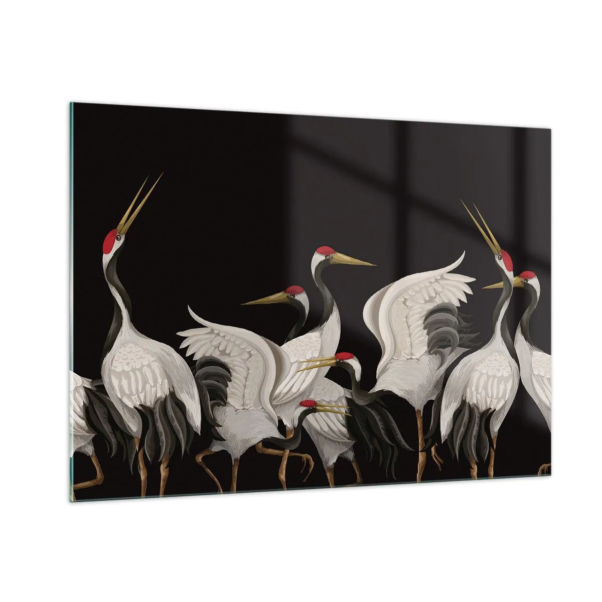 Obraz na skle - Ptačí záležitosti - 100x70 cm