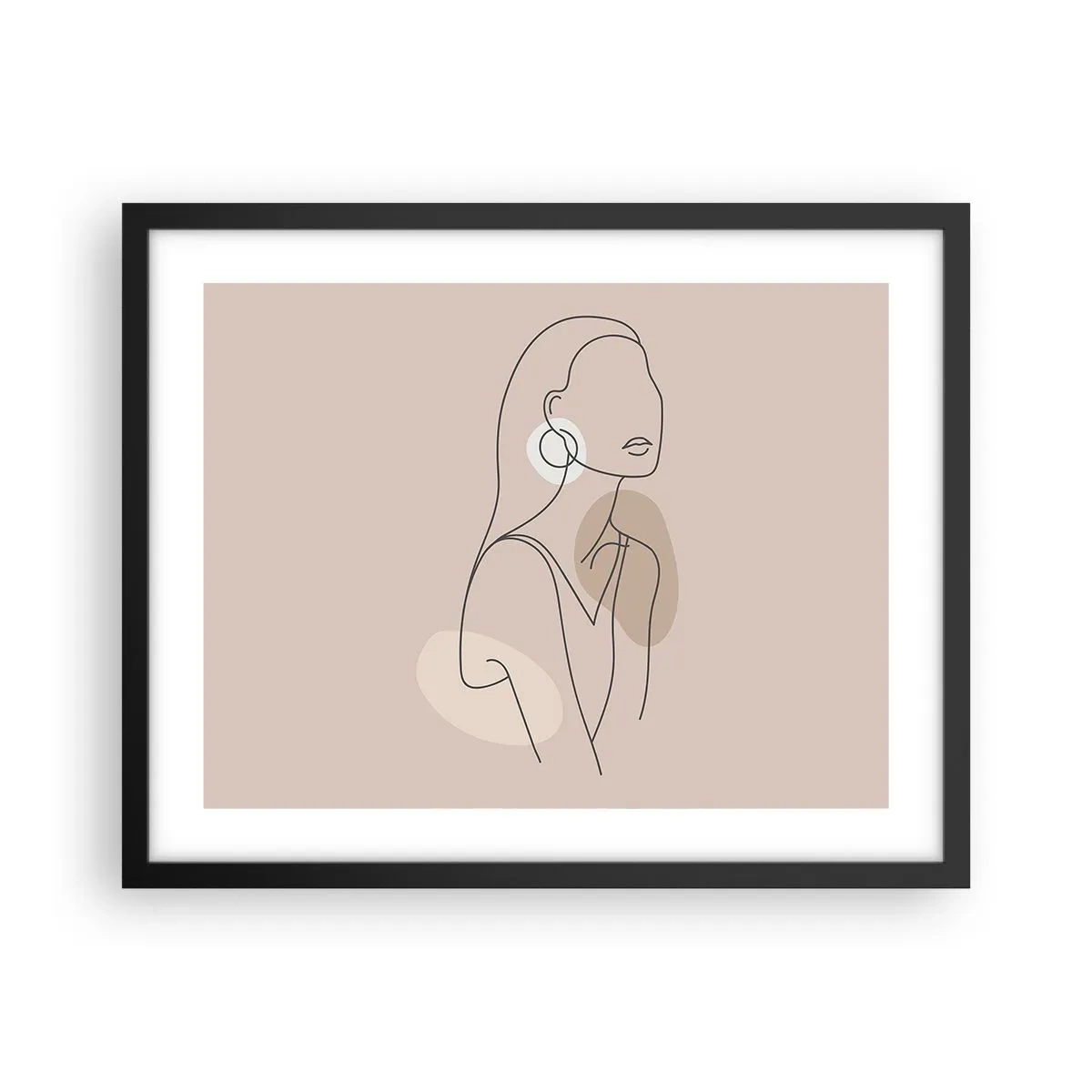 Plakát v černém rámu - Dívčí ikona - 50x40 cm