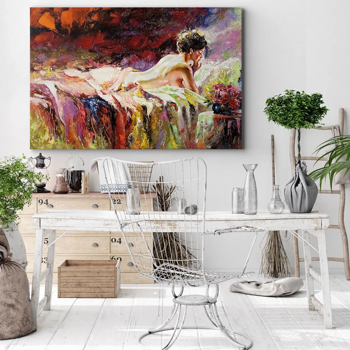 Obraz na plátně - Zamyšlená Venuše - 70x50 cm