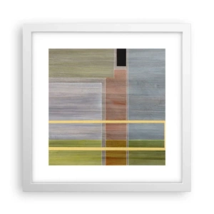 Plakát v bílém rámu - Jednoduše a v klidu - 30x30 cm