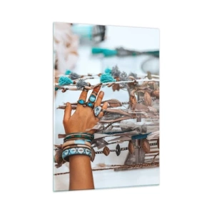 Obraz na skle - Místní poklady - 50x70 cm