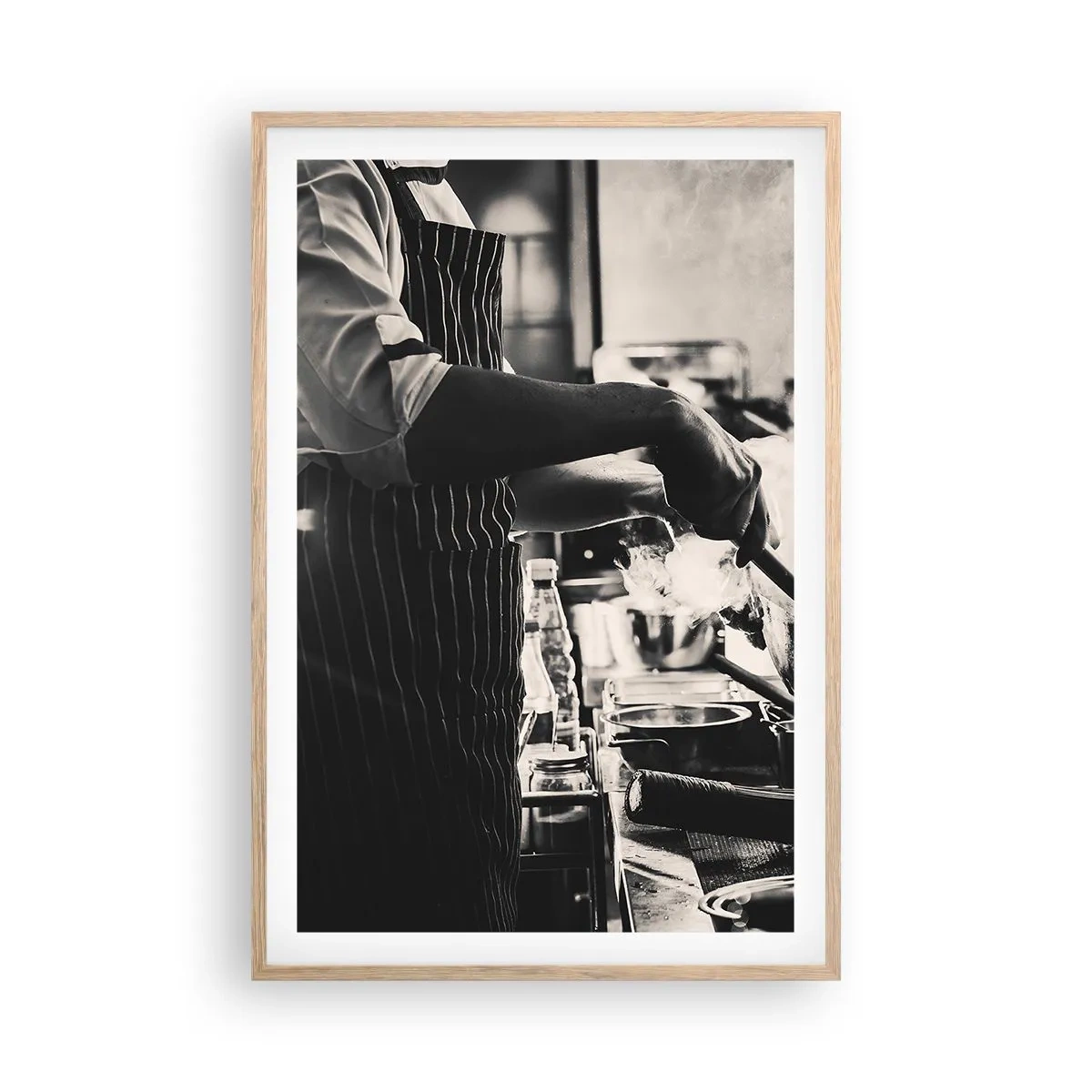 Plakát v rámu světlý dub - Alchymie chutí - 61x91 cm