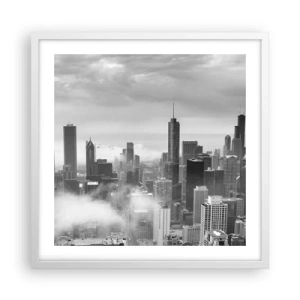 Plakát v bílém rámu - Americká krajina - 50x50 cm