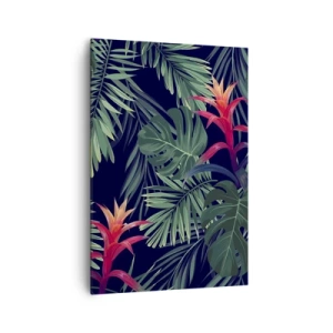 Obraz na plátně - Vzplanout v zeleném - 70x100 cm