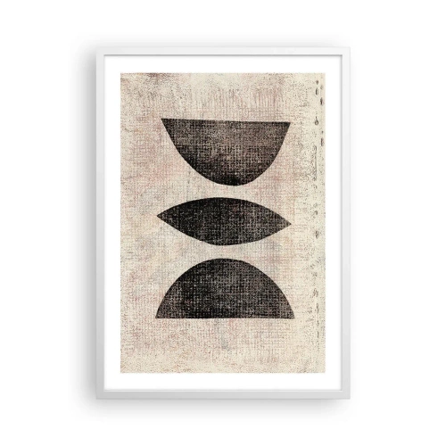 Plakát v bílém rámu - Etnická abstrakce - 50x70 cm