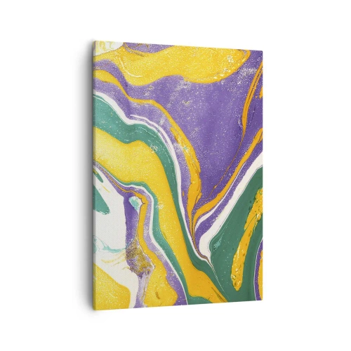 Obraz na plátně - Vlny barev - 50x70 cm