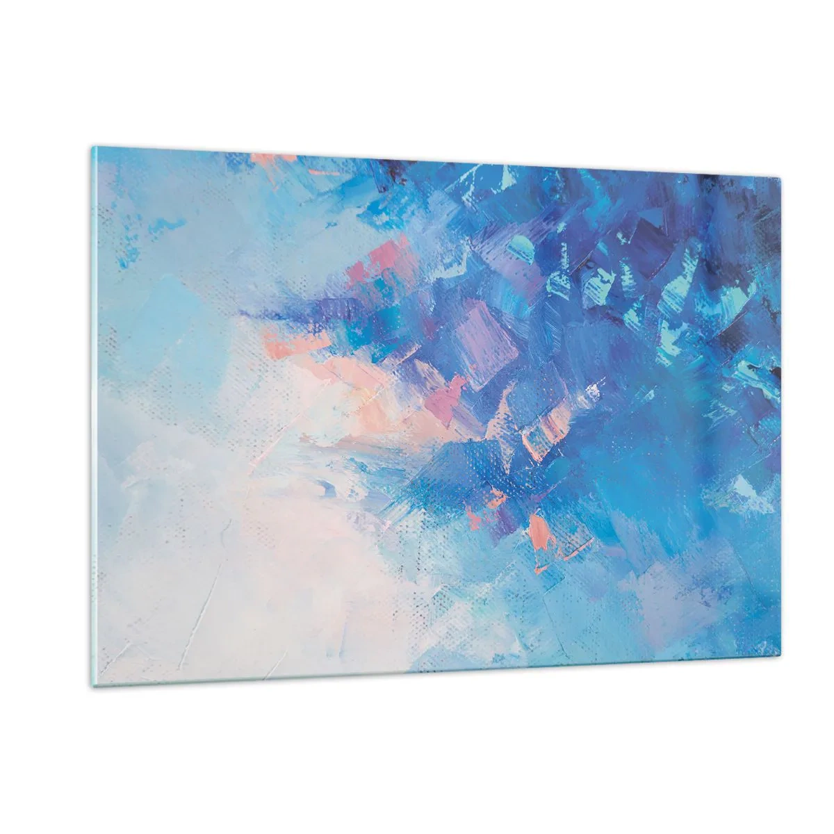 Obraz na skle - Zimní abstrakce - 120x80 cm