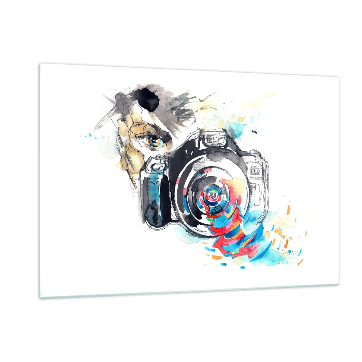 Obraz na skle - Okem objektivu - 120x80 cm