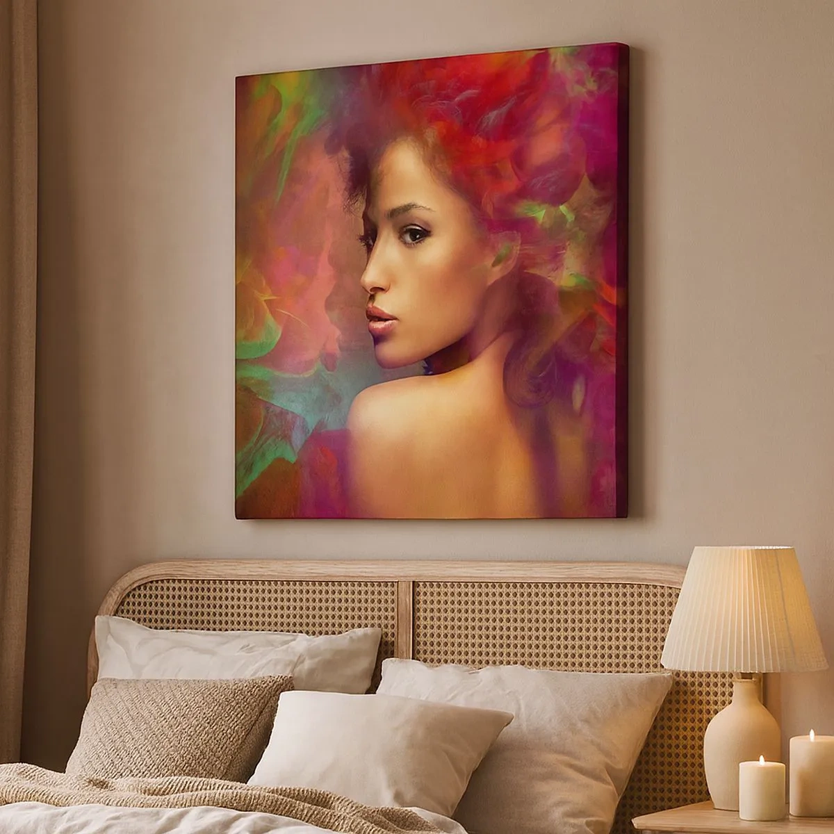 Obraz na plátně - Krásnější než duha, jemnější než mlha - 30x30 cm