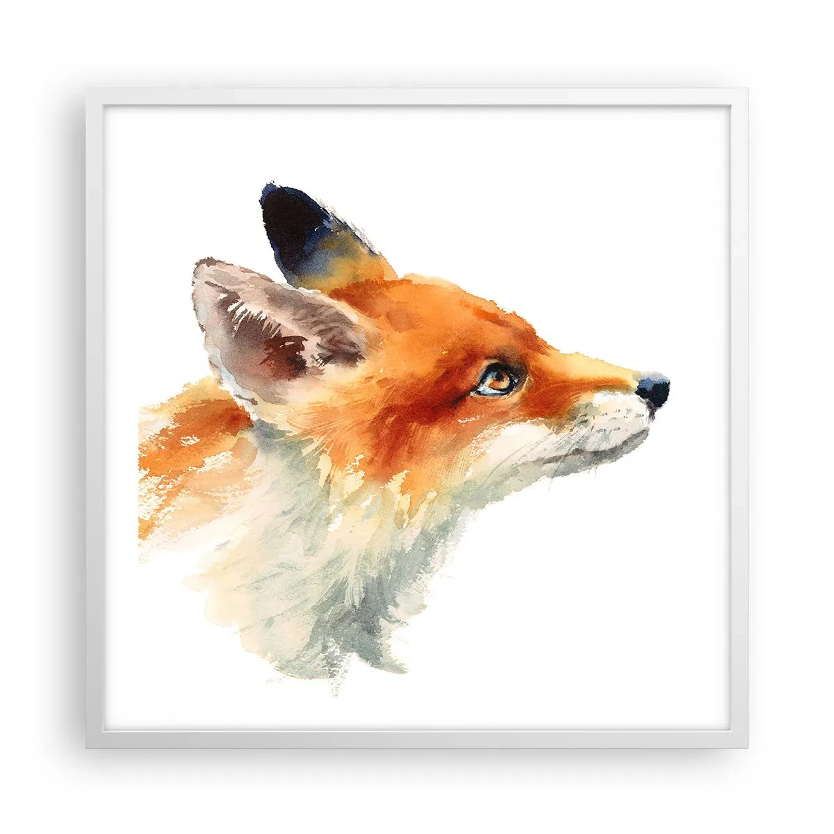 Plakát v bílém rámu - Opatrnosti není nikdy dost - 60x60 cm