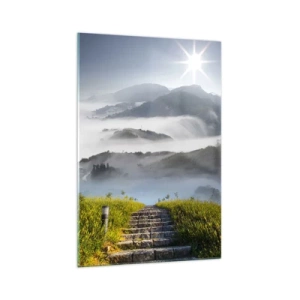 Obraz na skle - Stále vzhůru do oblak - 70x100 cm