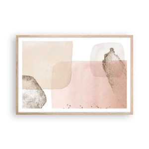 Plakát v rámu světlý dub - Pohled skrze barvy - 91x61 cm