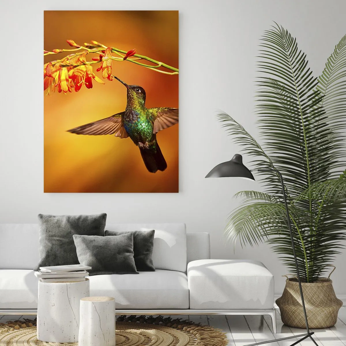 Obraz na skle - Posel světla podle Májů - 50x70 cm