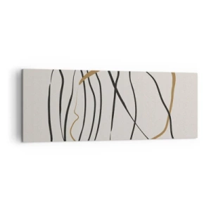 Obraz na plátně - Kompozice – tanec ve smyčce - 140x50 cm