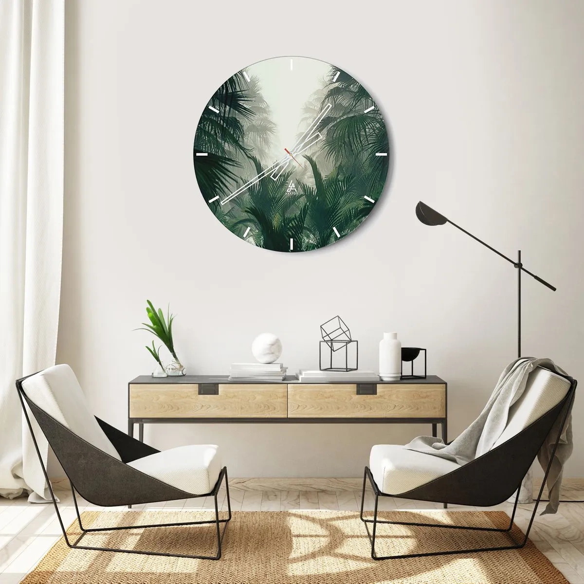 Nástěnné hodiny - Tropická záhada - 40x40 cm