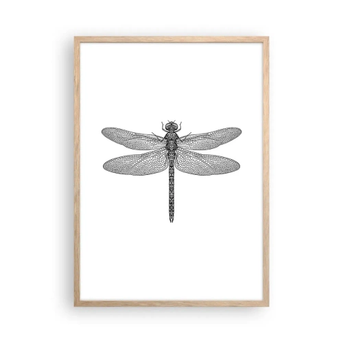 Plakát v rámu světlý dub - Přesnost přírody - 50x70 cm