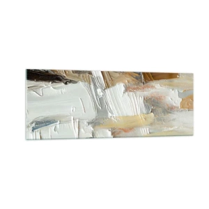 Obraz na skle - Barevné nahromadění - 140x50 cm