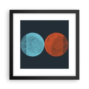 Plakát v černém rámu - Pouze geometrie? - 30x30 cm