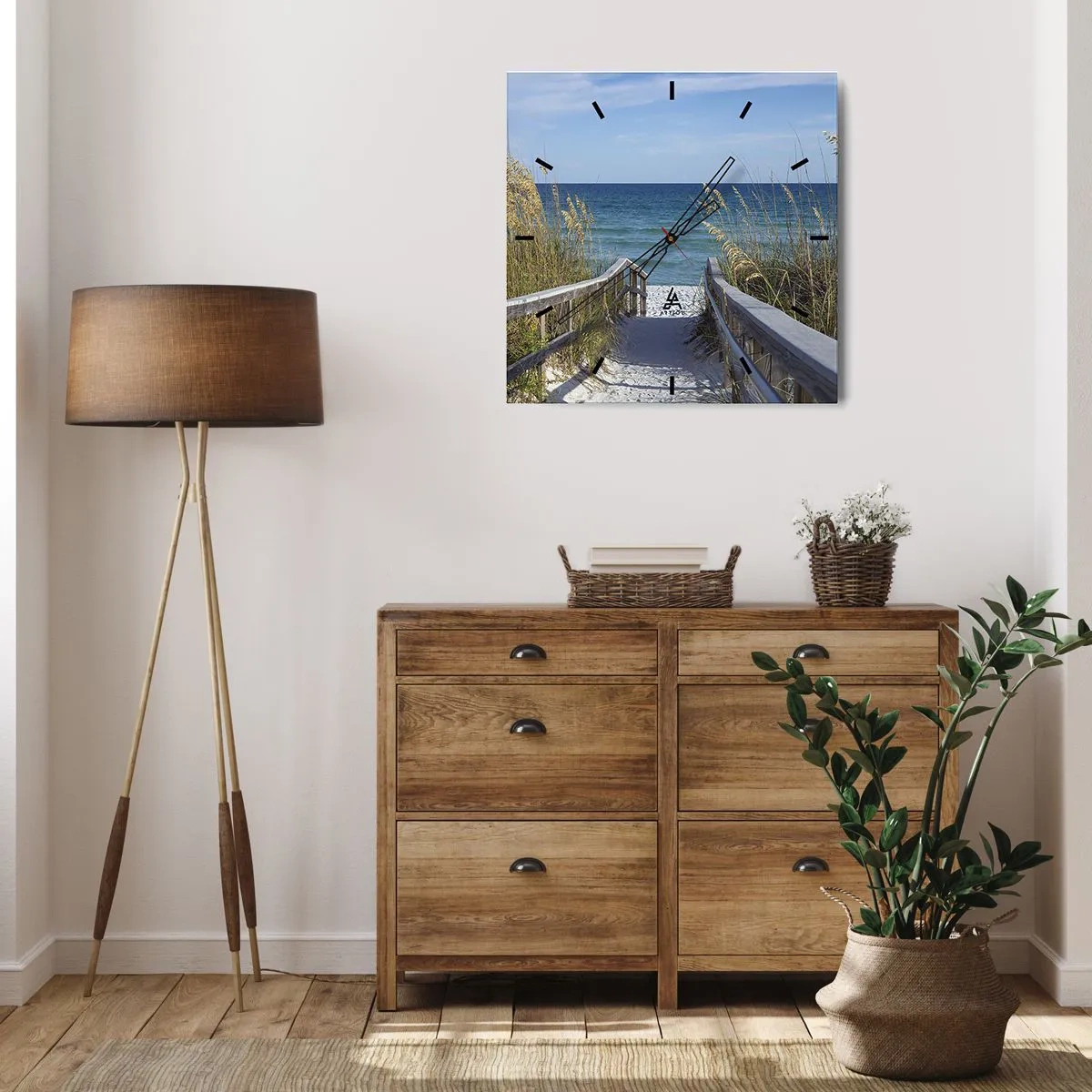 Nástěnné hodiny - Na slunci, ve větru - 30x30 cm