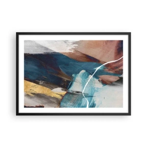 Plakát v černém rámu - Na plno a s energií - 70x50 cm