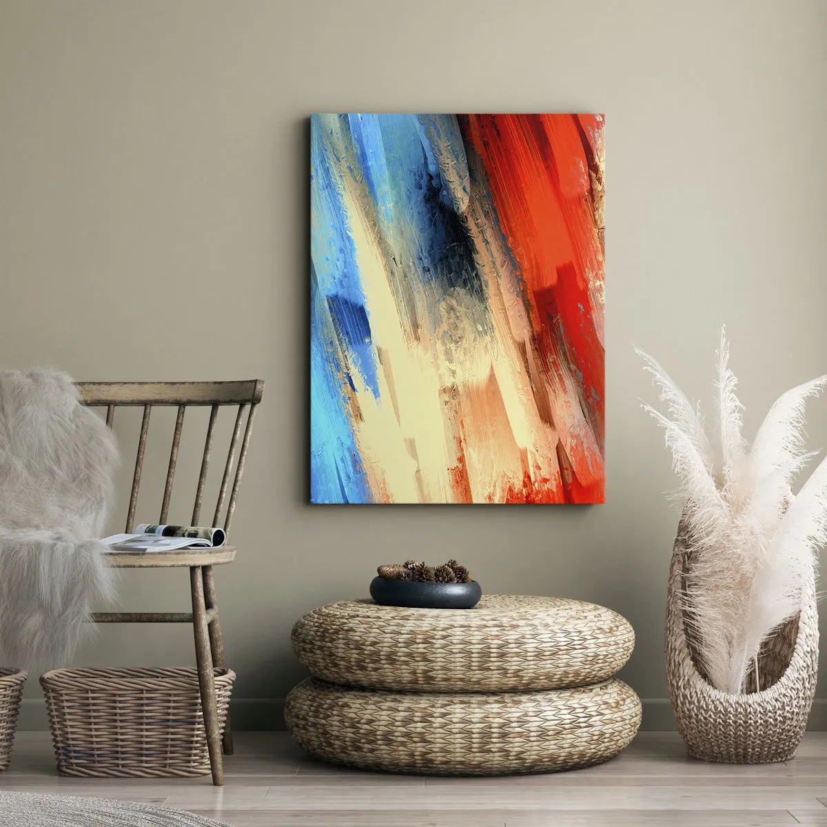 Obraz na plátně - Vodopád barev - 50x70 cm