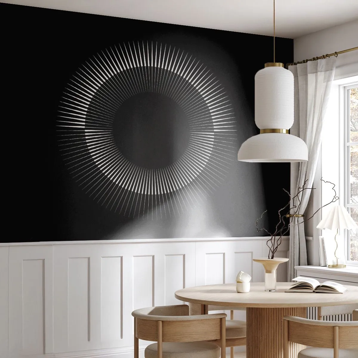 Fototapeta Premium Canvas - Černé slunce - Temný, slunce, Kolo - 100x70 cm