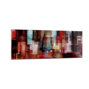 Obraz na skle - Chaos a zmatek - 140x50 cm