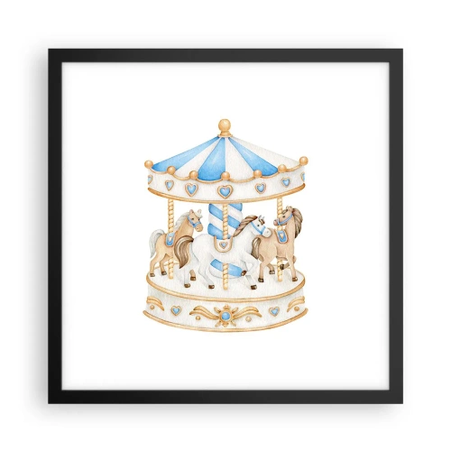 Plakát v černém rámu - Sladké dětství - 40x40 cm