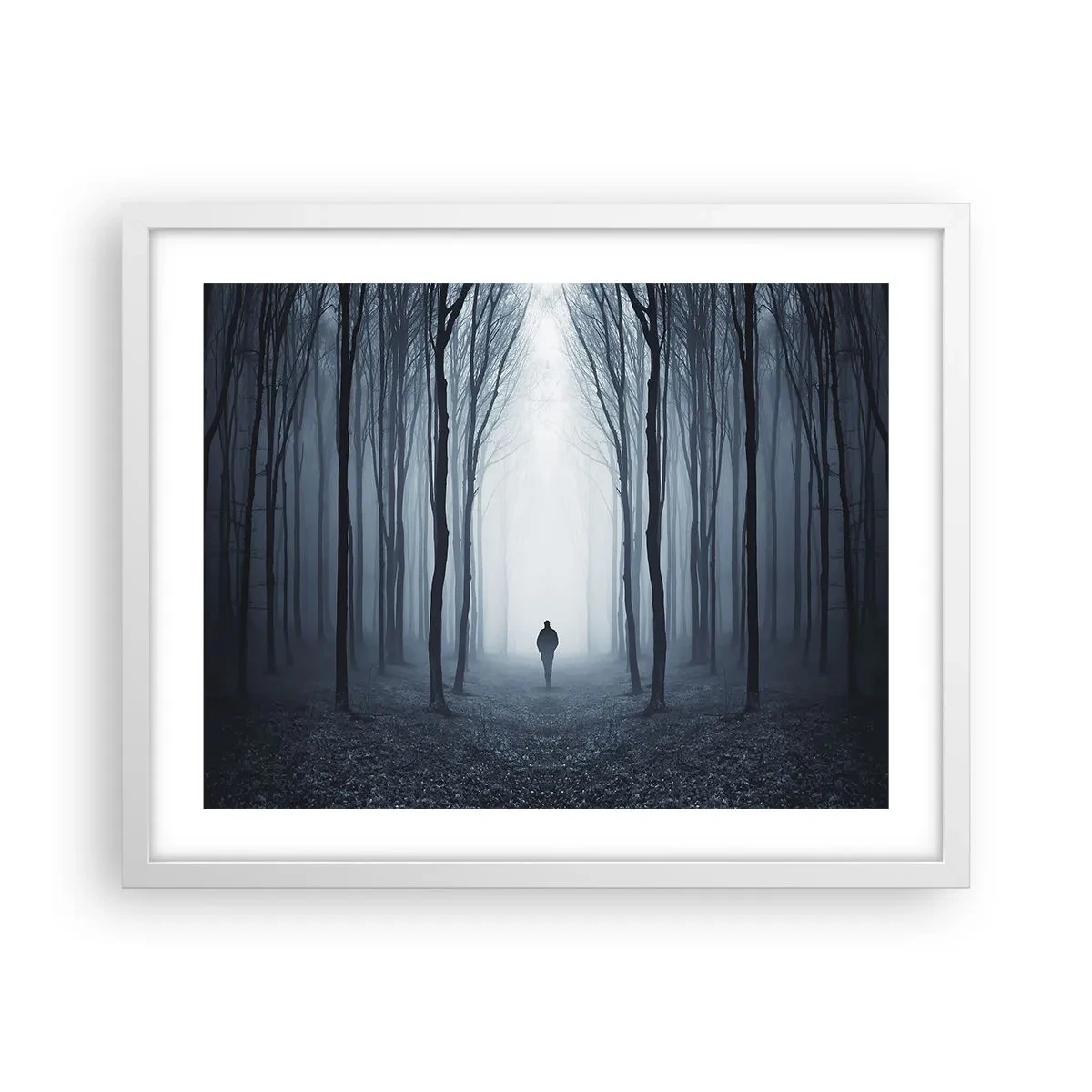 Plakát v bílém rámu - A všechno jednoduché a jasné - 50x40 cm