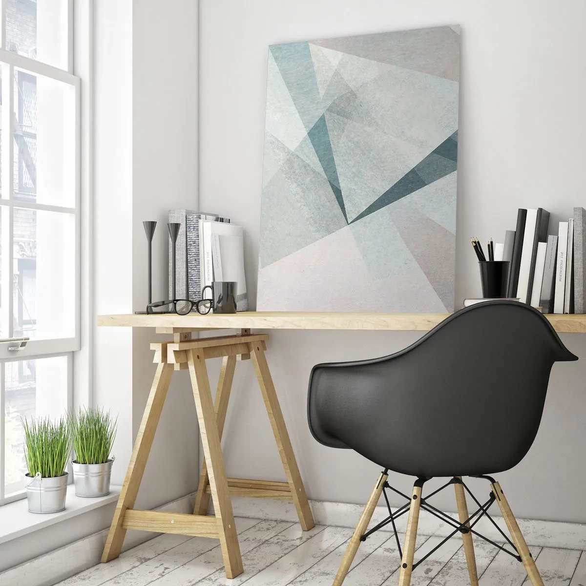 Obraz na skle - V klidu, ale dynamicky - 50x70 cm
