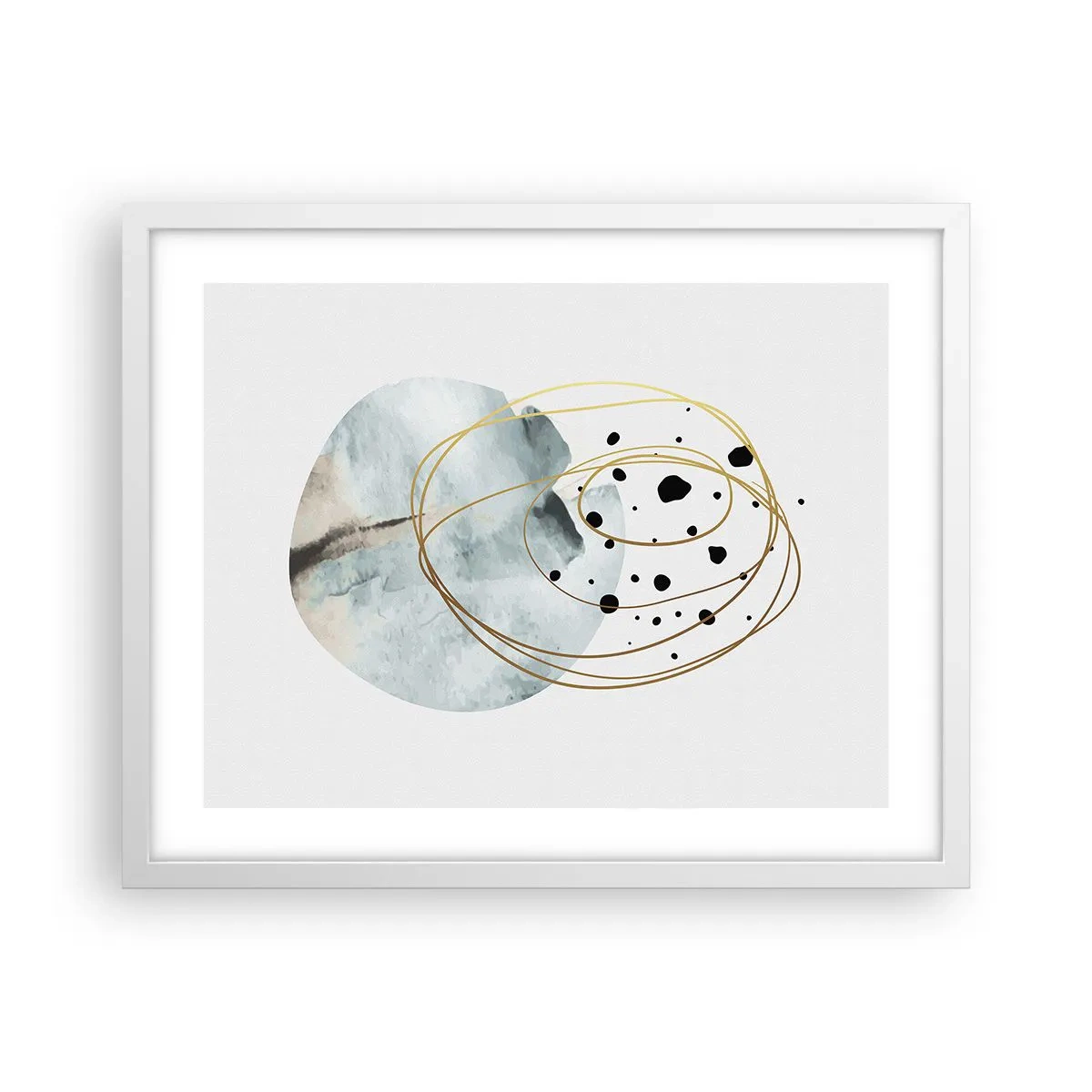 Plakát v bílém rámu - V objetí prostoru - 50x40 cm