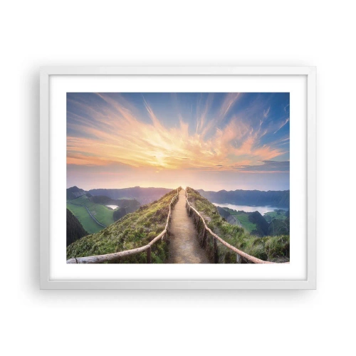 Plakát v bílém rámu - Blízko nebe - 50x40 cm