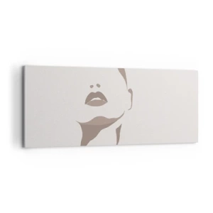 Obraz na plátně - Stvořená ze světla a stínu - 100x40 cm