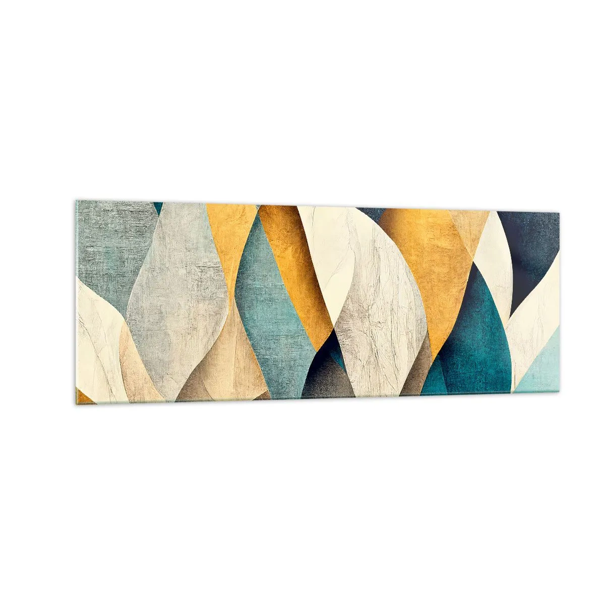 Obraz na skle - Rytmus a vlnění - 140x50 cm