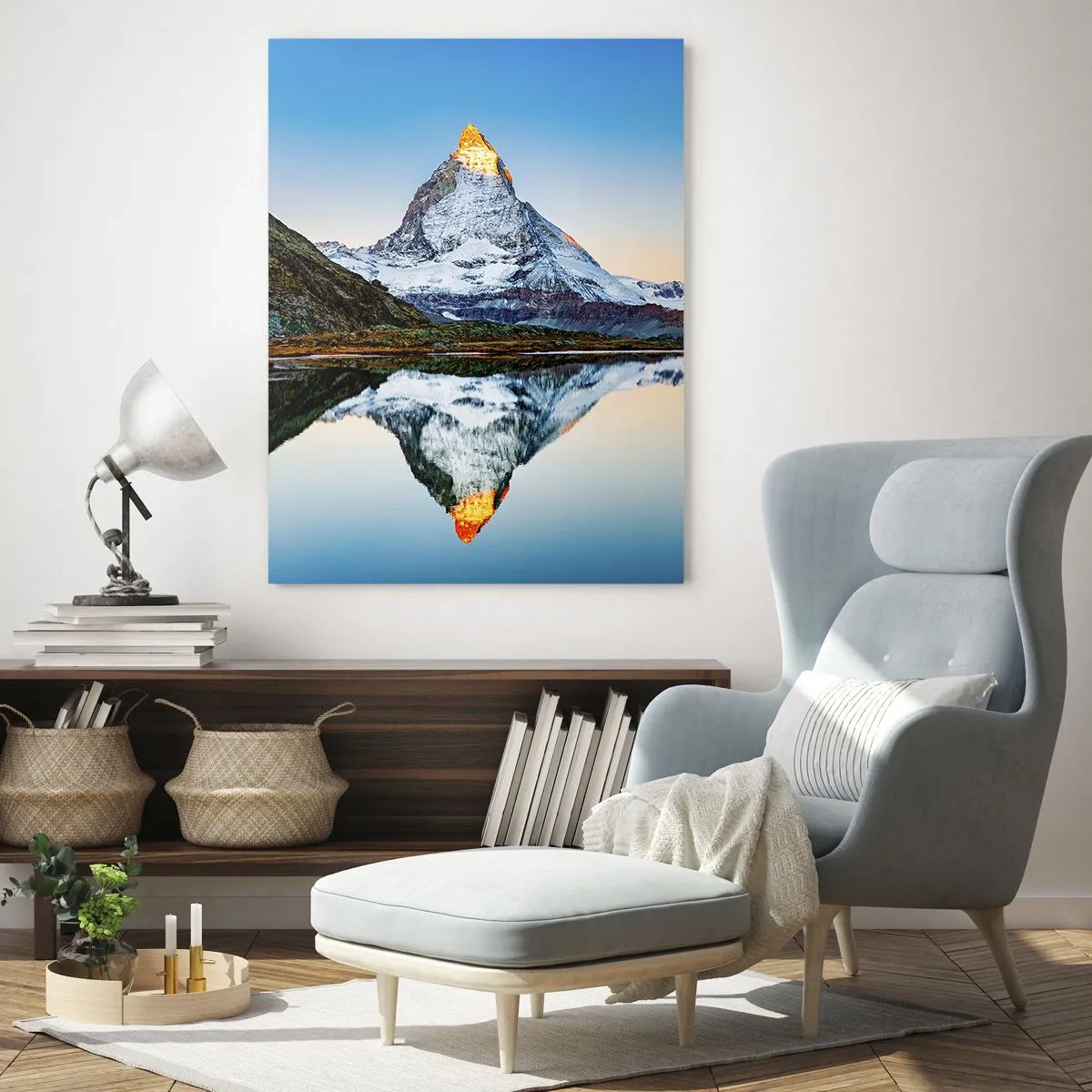 Obraz na skle - Dva světy - 50x70 cm