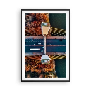 Plakát v černém rámu - Za vodami, za lesy - 61x91 cm