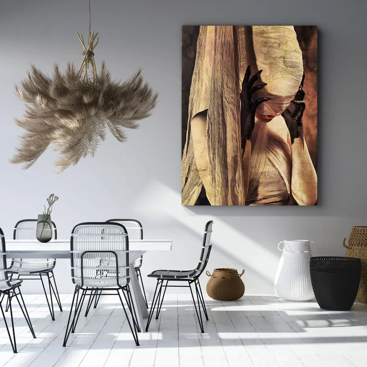 Obraz na plátně - Mezi dobrem a zlem - 50x70 cm
