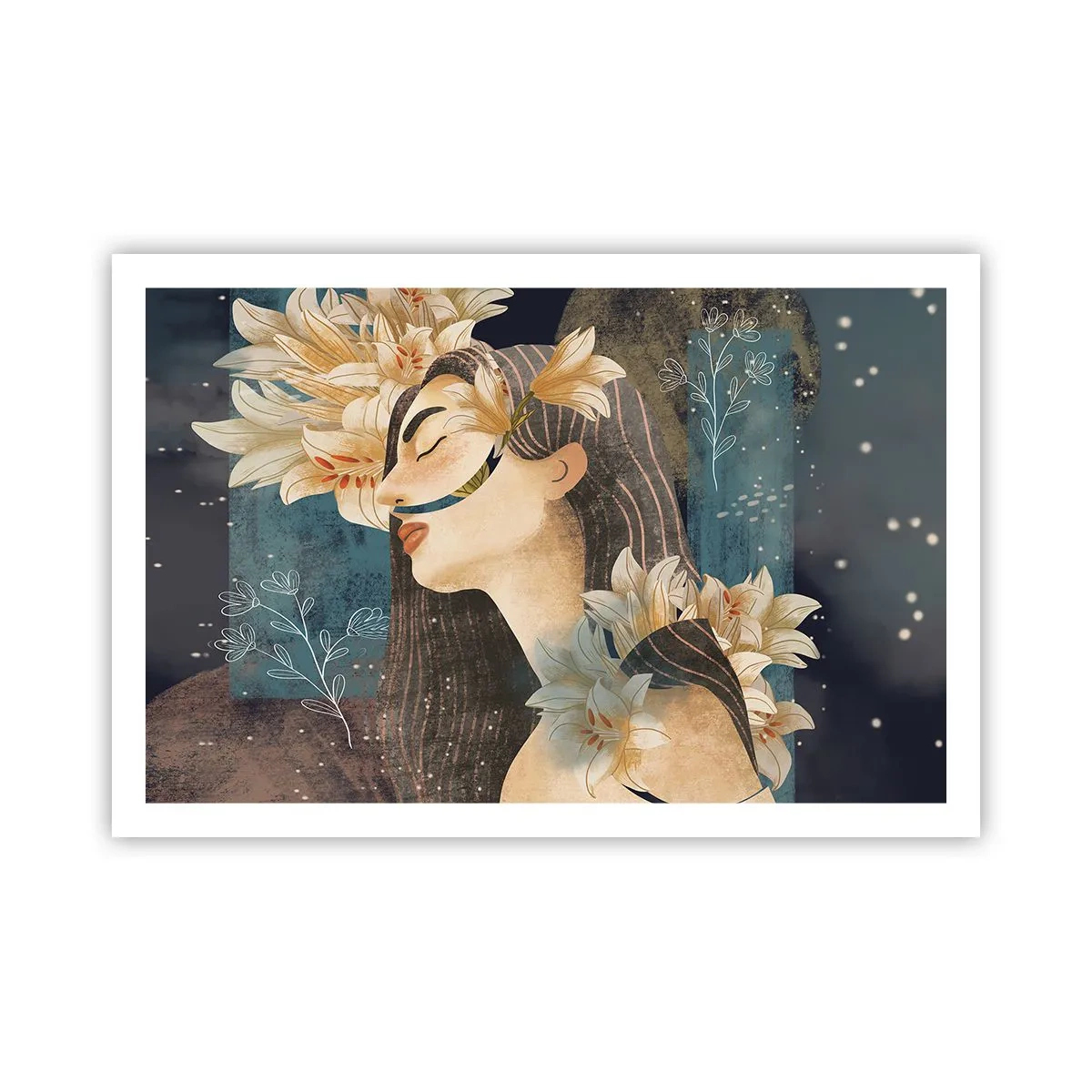 Plakát - Pohádka o princezně s liliemi - 91x61 cm