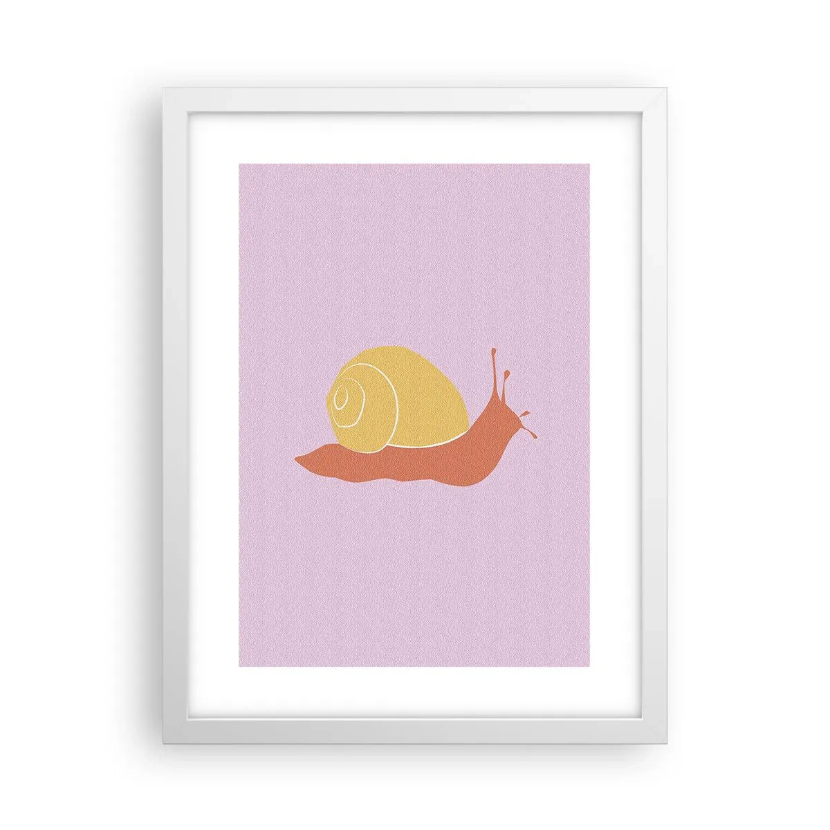 Plakát v bílém rámu - Není kam spěchat - 30x40 cm